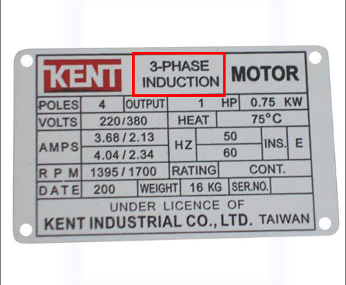 تعداد فاز کاری موتور