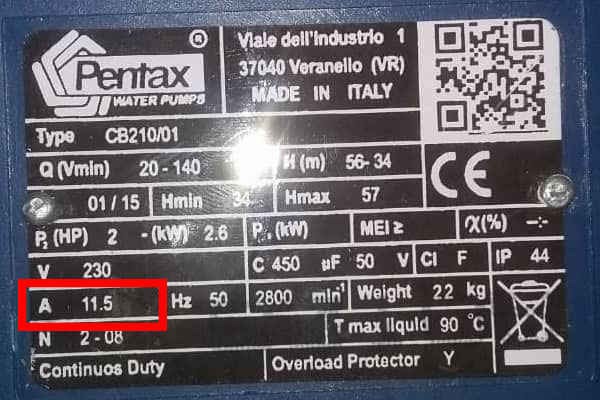 پمپ آب دو اسب خانگی