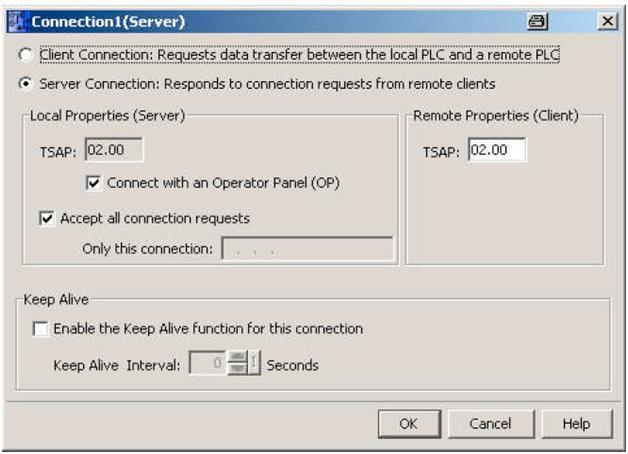 پنجره Ethernet Connection Properties و تنظیمات لازم برای اتصال لوگو به HMI