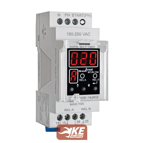 مولتی تایمر دیجیتال 14JN12 شیوا امواج مدل MTJN-15M
