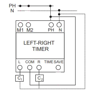 راهنمای نصب و تنظیم تایمر چپ‌گرد - راست‌گرد شیوا امواج