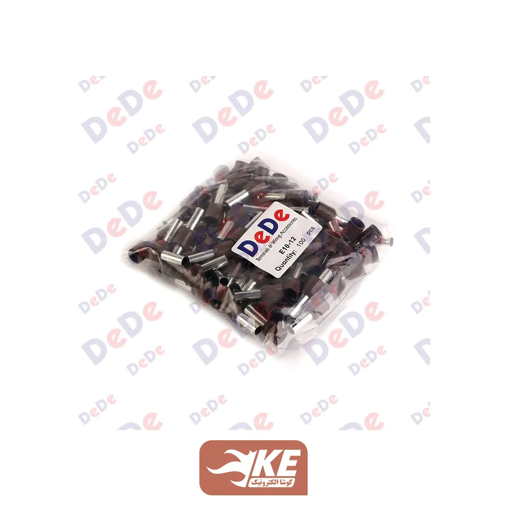 وایرشو تکی روکشدار سایز 10 قهوه‌ای E1012 بسته 100 عددی DeDe