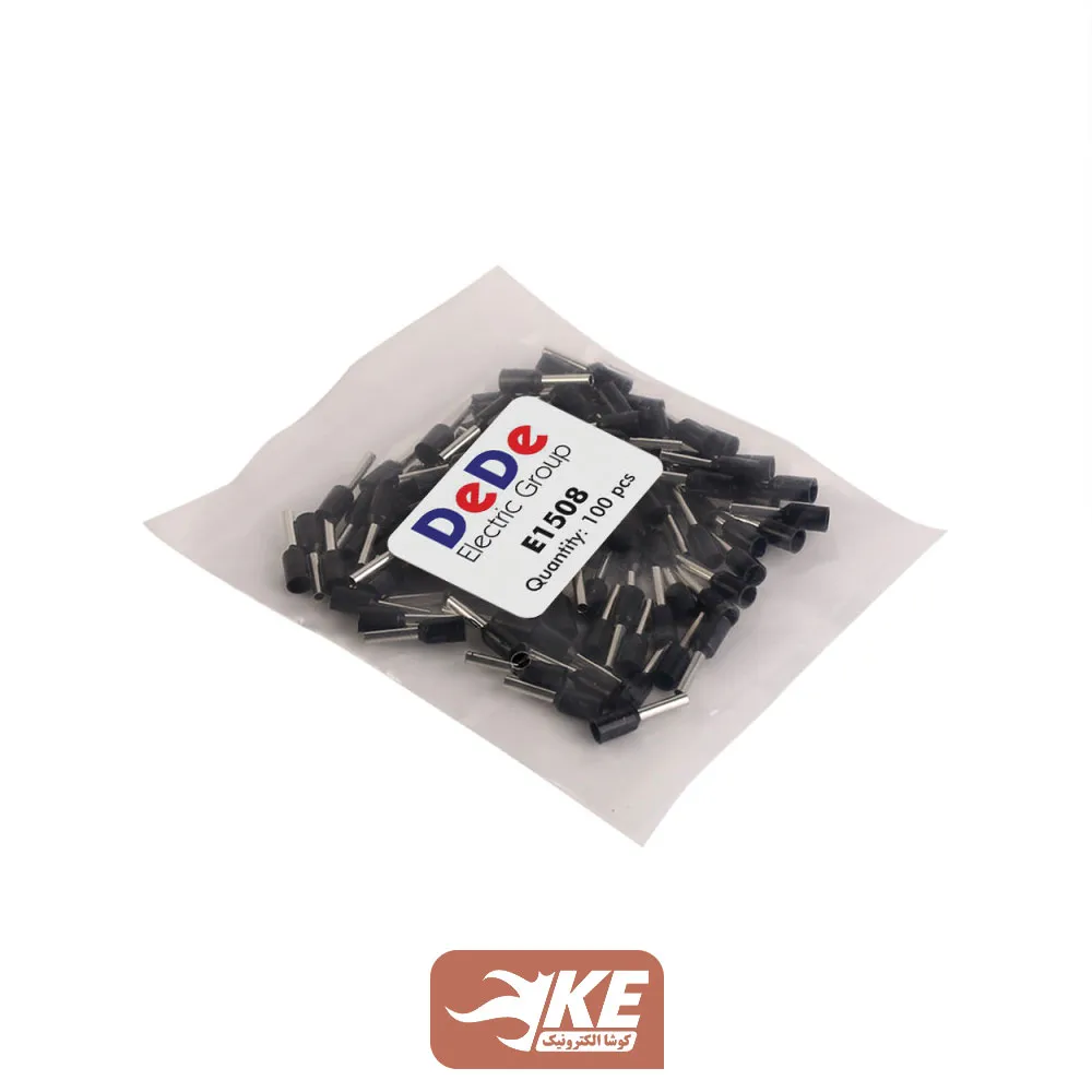 وایرشو تکی روکشدار سایز 1.5 مشکی E1508 بسته 100 عددی DeDe