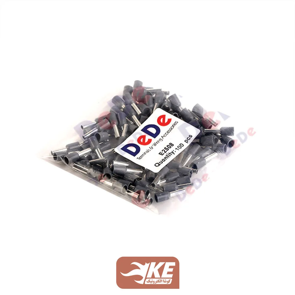 وایرشو تکی روکشدار سایز 2.5 طوسی E2508 بسته 100 عددی DeDe