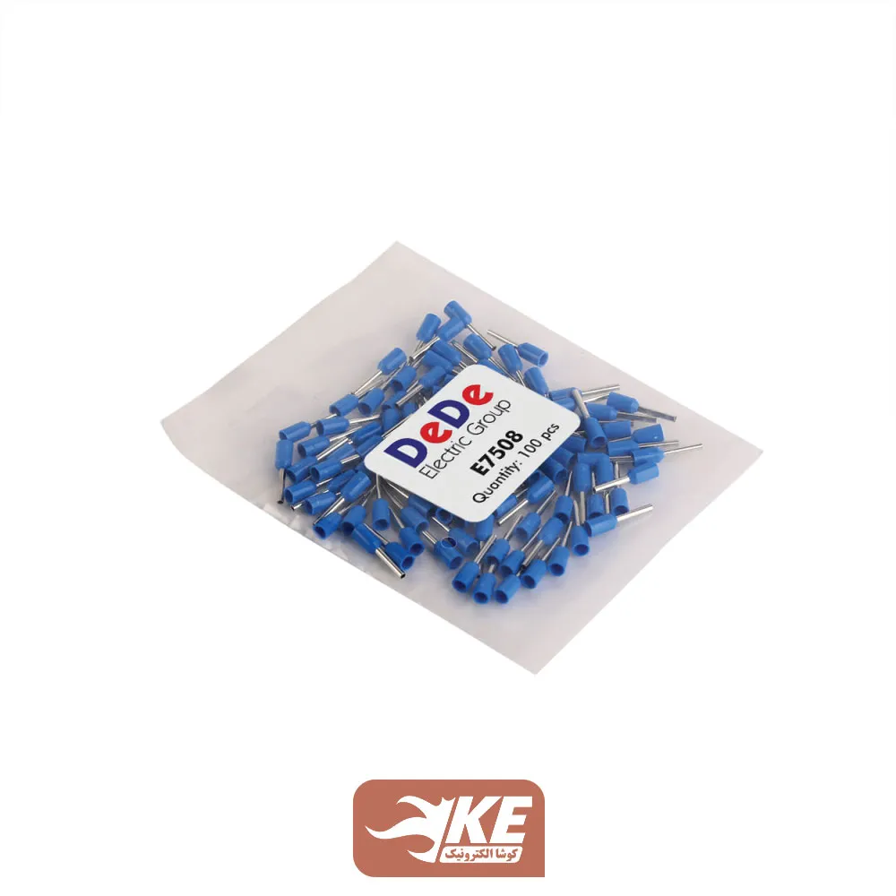 وایرشو تکی روکشدار سایز 0.75 آبی E7508 بسته 100 عددی DeDe