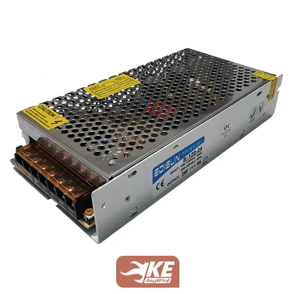 منبع تغذیه کف خواب 24 ولت 5 آمپر ادیسون