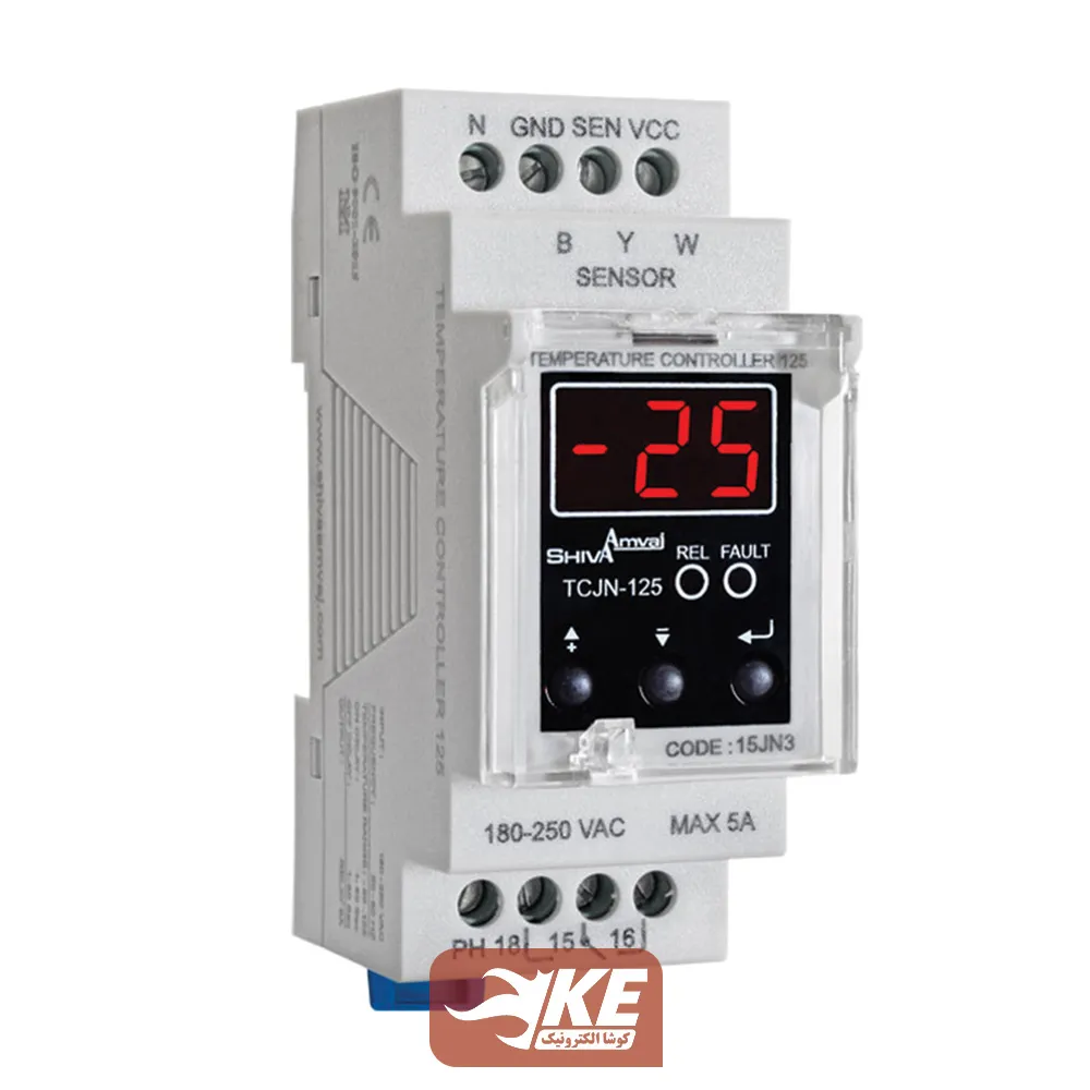 ترموستات 125 درجه 15JN3 شیوا امواج مدل TCJN-125