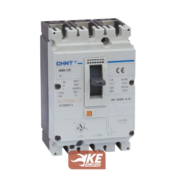 کلید اتوماتیک قابل تنظیم چینت NM8-125S