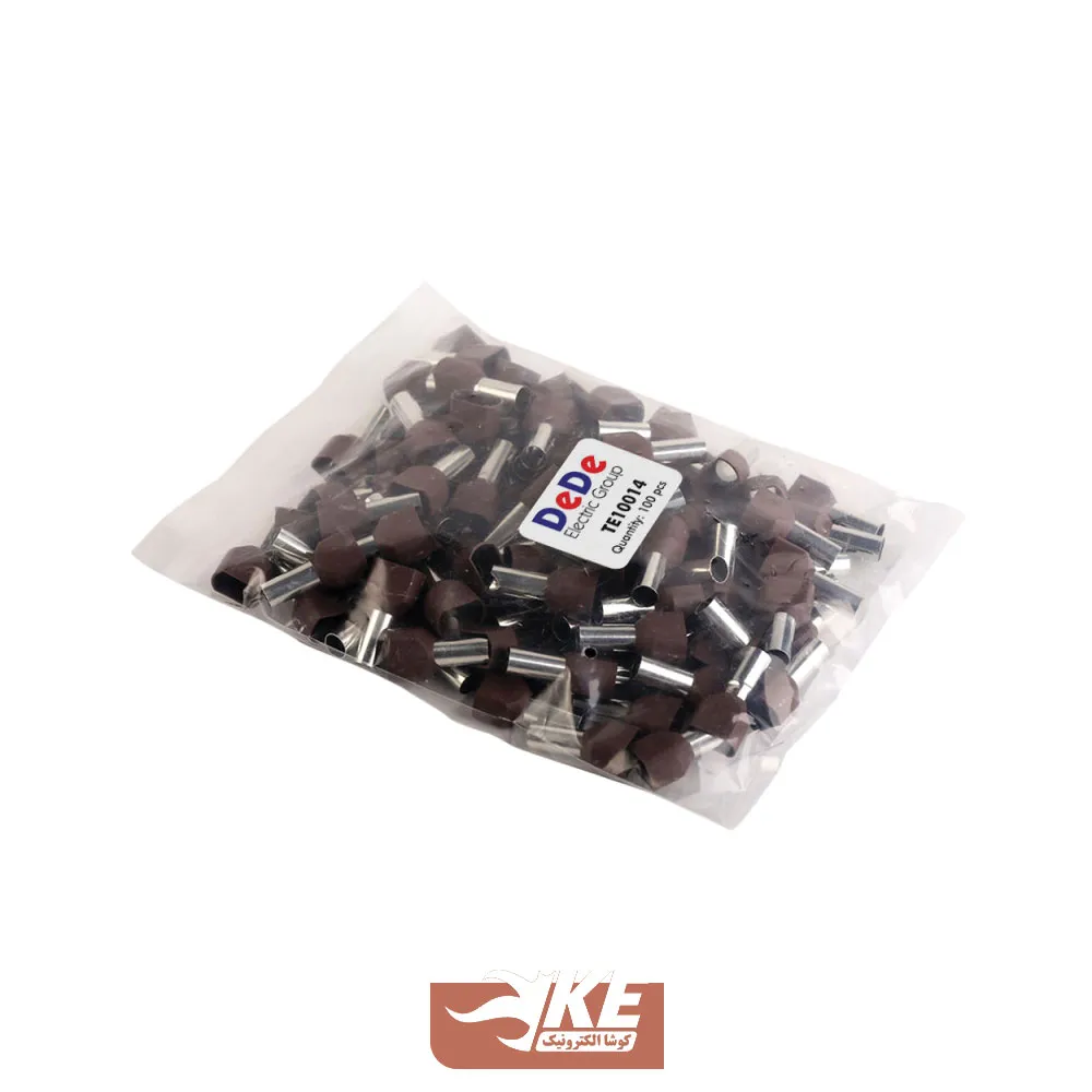 وایرشو دوبل روکشدار سایز 10 قهوهای TE10014 بسته 100 عددی DeDe