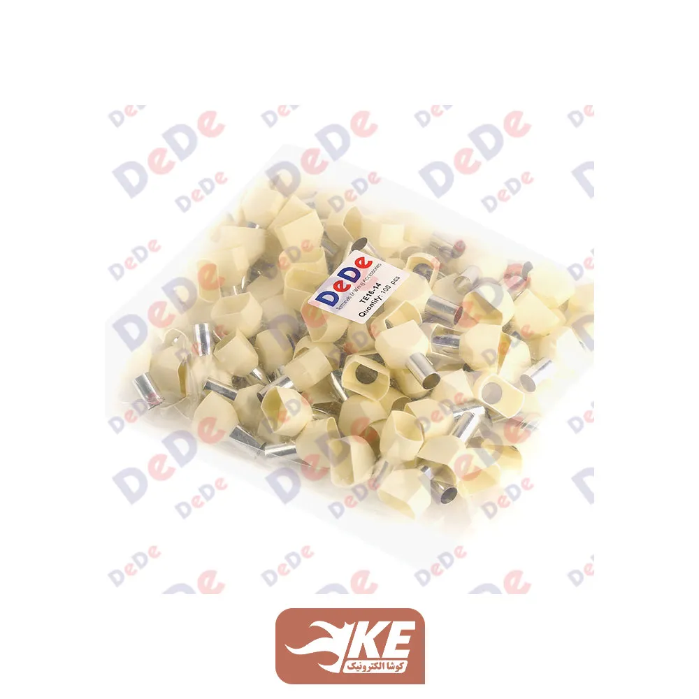 وایرشو دوبل روکشدار سایز 16 عاجی TE16014 بسته 100 عددی DeDe