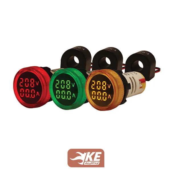 چراغ‌سیگنال ولت‌/آمپرمتر توانا