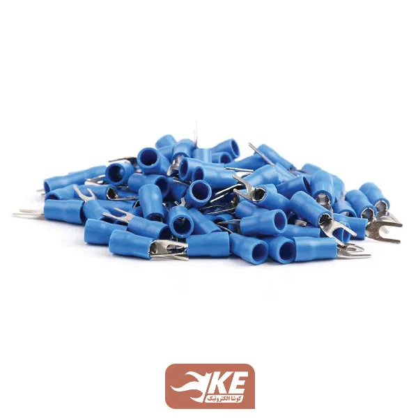 بسته 100تایی سرسیم دوشاخ سایز 2.5 سوراخ3