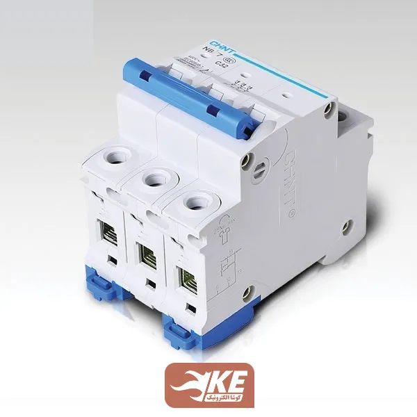 کلید مینیاتوری 4.5KA سه پل 50آمپر C سری NB7 چینت