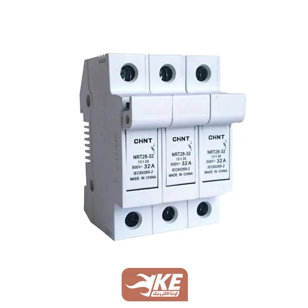 نگهدارنده فیوز سه پل 38*10 چینت