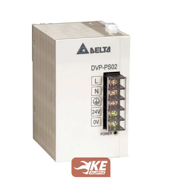 منبع‌تغذیه ریلی 24ولت 2 آمپر دلتا DVPPS02