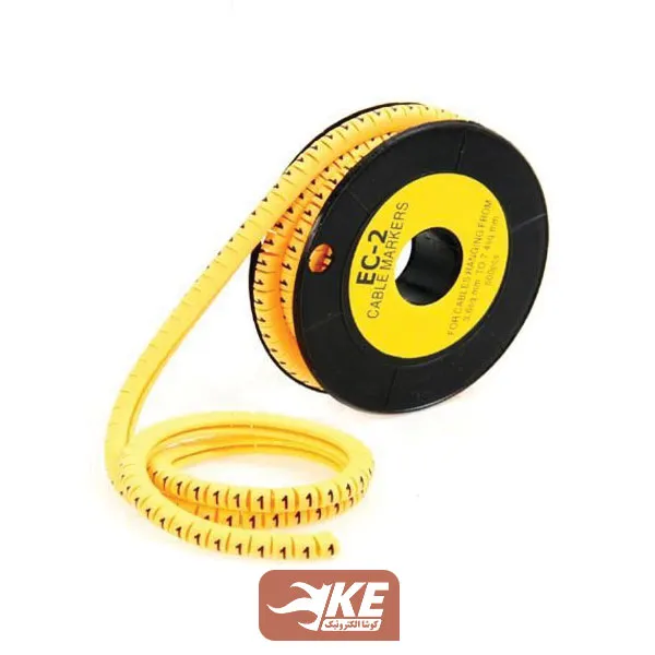 رول 1000تایی شماره سیم گرد(0تا9) کد EC2 برند DeDe