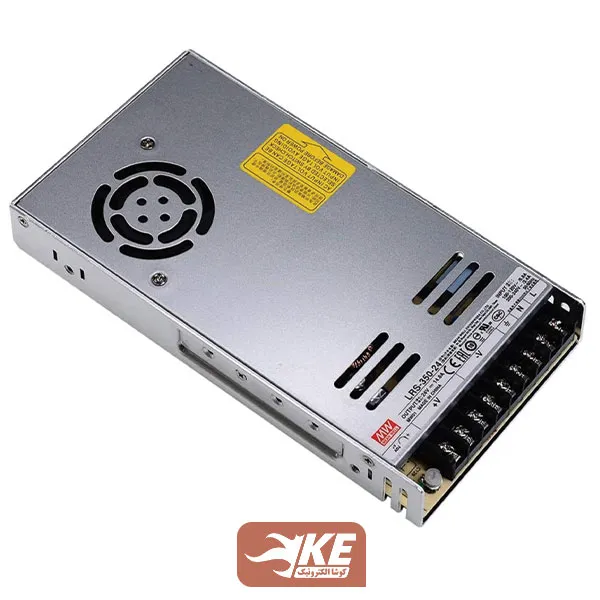 تغذیه فلزی 24ولت 14.6آمپر MeanWell مدل LRS-350-24