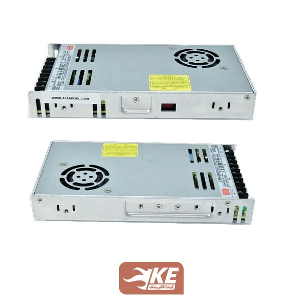 تغذیه فلزی 24ولت 14.6آمپر MeanWell مدل LRS-350-24