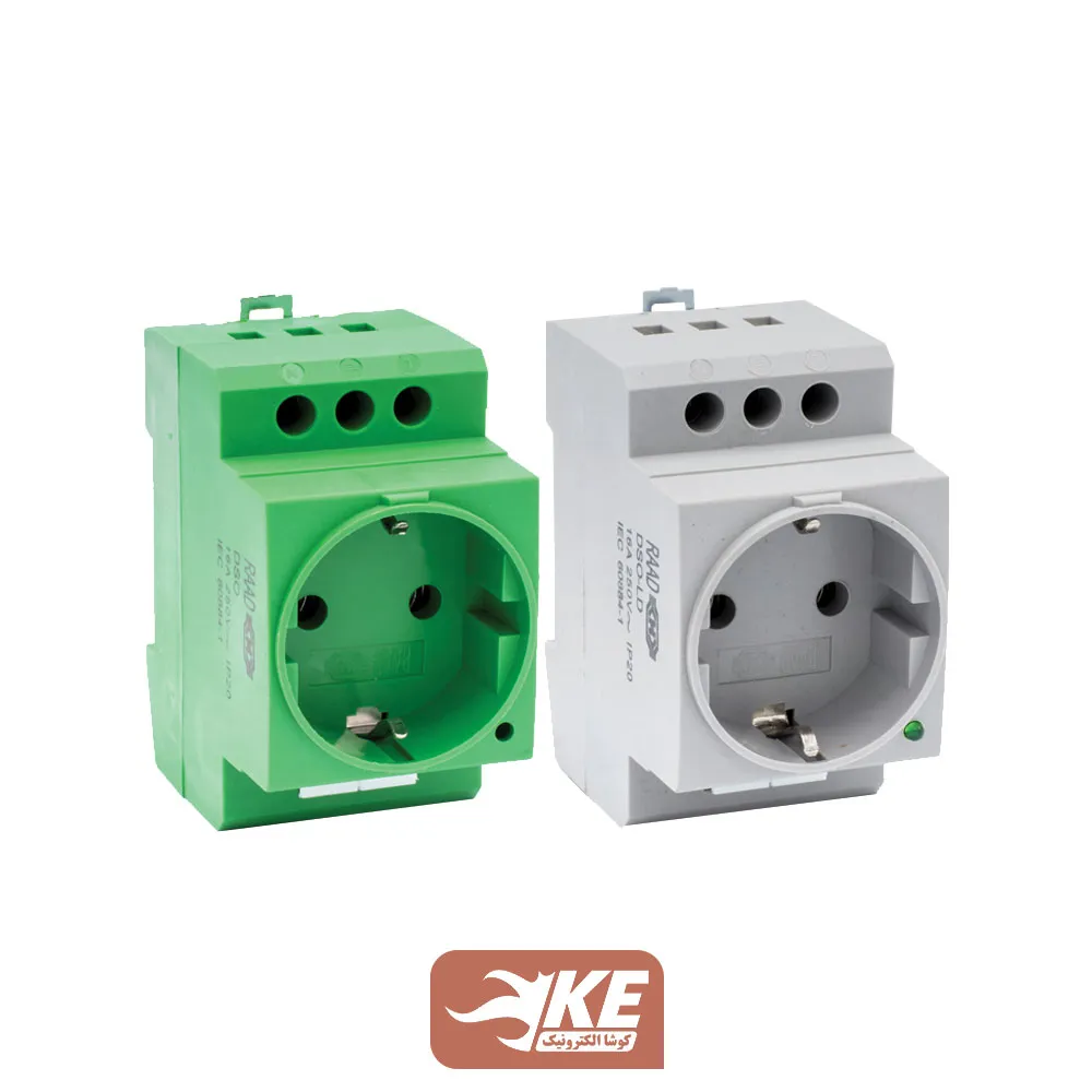 پریز ریلی رعد در دو رنگ طوسی و سبز