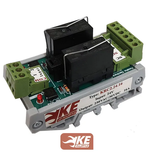 رله برد 16 آمپر 2 تایی رله هونگفا