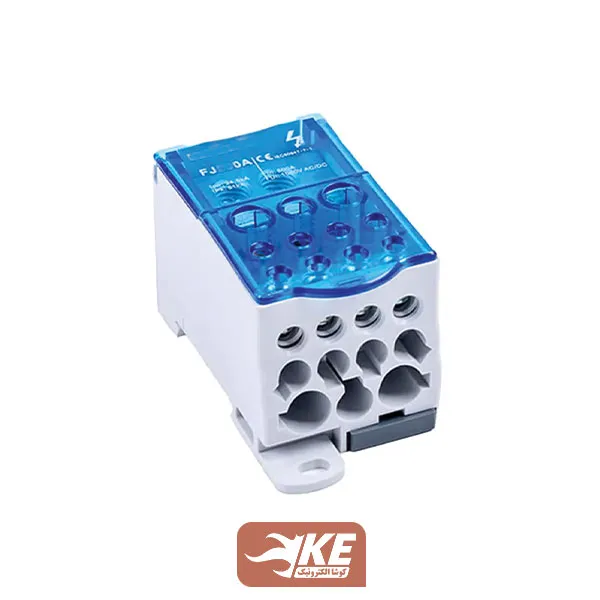 ترمینال توزیع تک پل 250 آمپر 12 پیچ 1000 ولت نیروسامان FJ250A