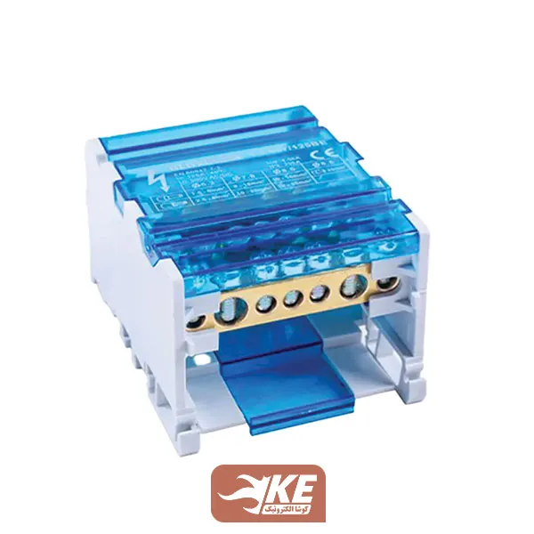 ترمینال توزیع چهار پل 125 آمپر 7 پیچ 690 ولت نیروسامان FJ407-125B