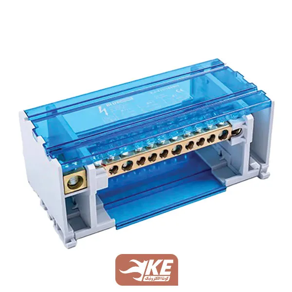 ترمینال توزیع چهار پل 160 آمپر 12 پیچ 690 ولت نیروسامان FJ412-160BH