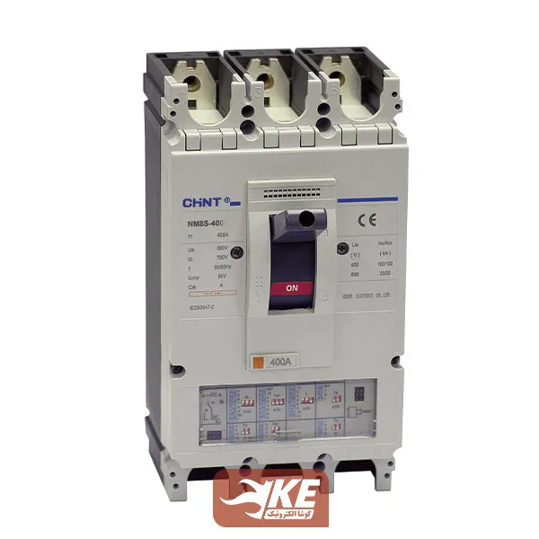 کلید اتوماتیک 400 آمپر قابل تنظیم با رله الکترونیکی چینت NM8S-400S