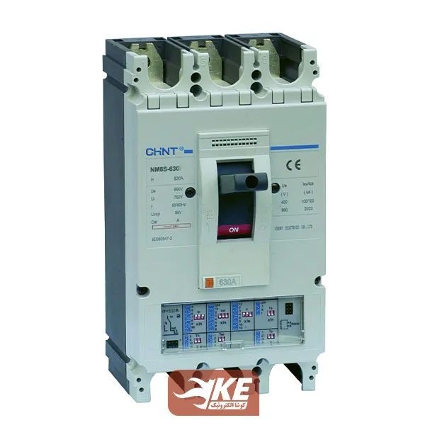 کلید اتوماتیک 630 آمپر قابل تنظیم با رله الکترونیکی چینت NM8S-630S