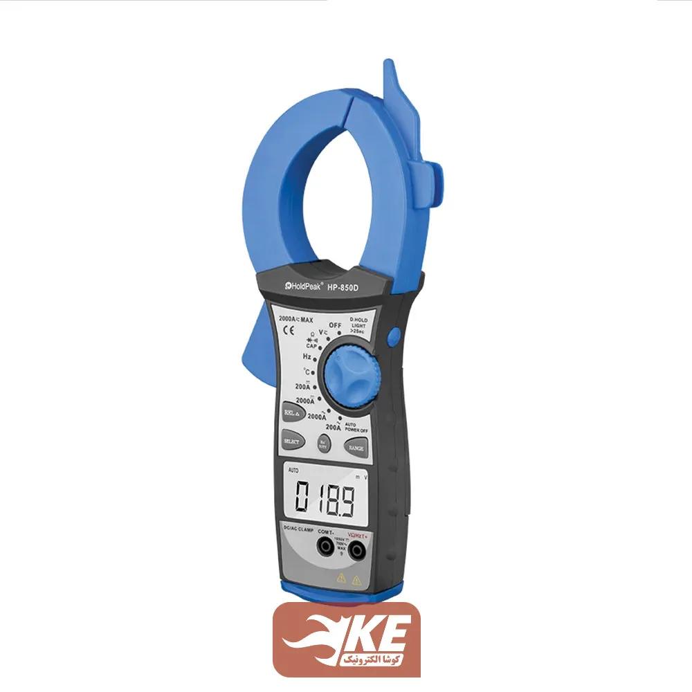 مولتی‌متر کلمپی 2000 آمپری AC و DC مدل HP-850D برند HOLDPEAK
