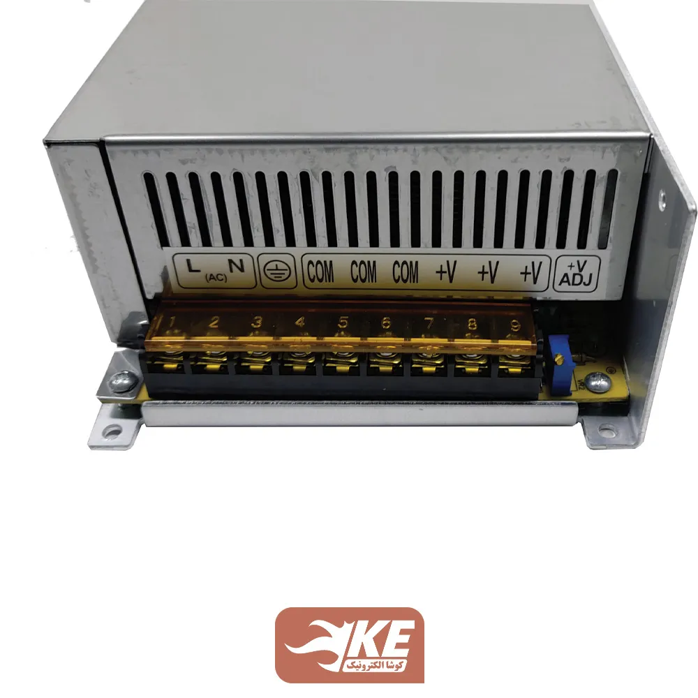 منبع تغذیه کف خواب 12 ولت 40 آمپر فن‌دار ادیسون