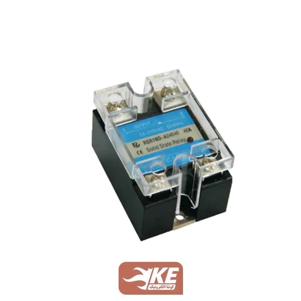 رله SSR تکفاز DC به AC خروجی 40 آمپر رایکس RSR1ND-A24040