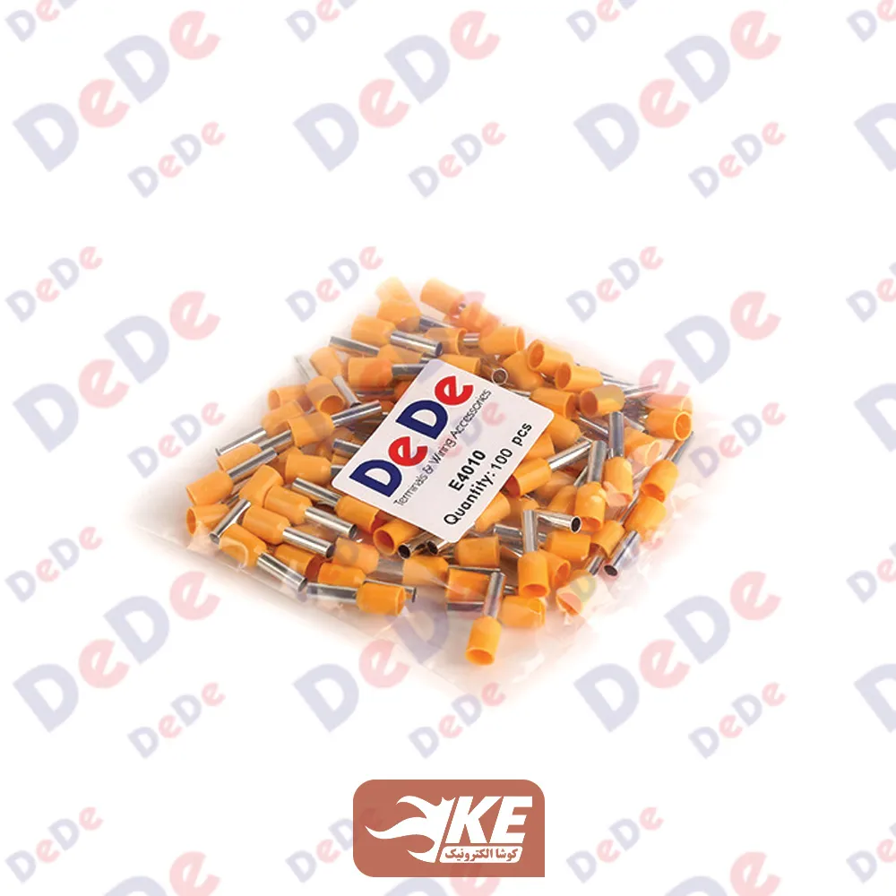 وایرشو تکی سایز 4 نارنجی مدل E4010 بسته 100 عددی DeDe