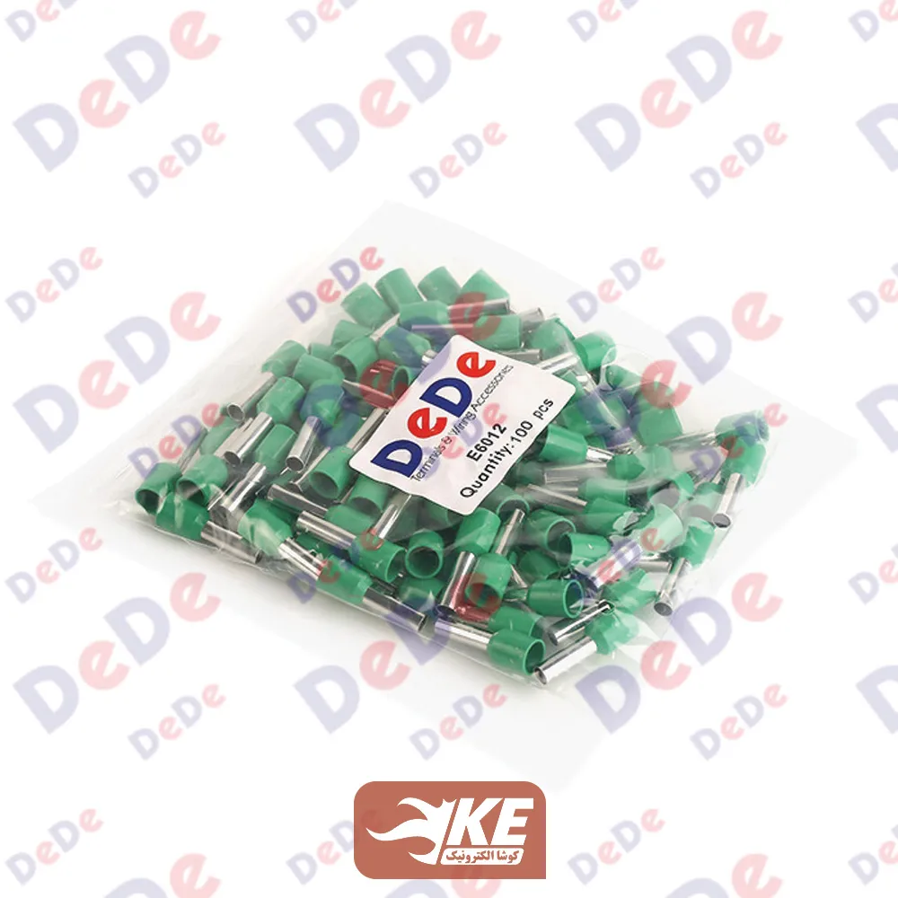 وایرشو تکی سایز 6 سبز مدل E6012 بسته 100 عددی DeDe