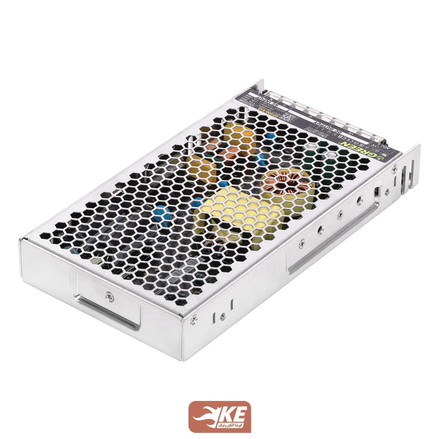 منبع تغذیه کف خواب 12 ولت 17 آمپر Green مدل GP200-S12