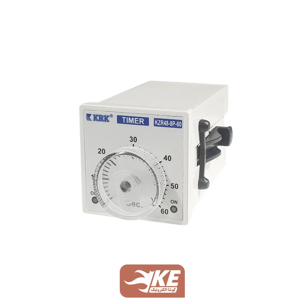 تایمر آنالوگ ثانیه سوکتی KRK سری KZR