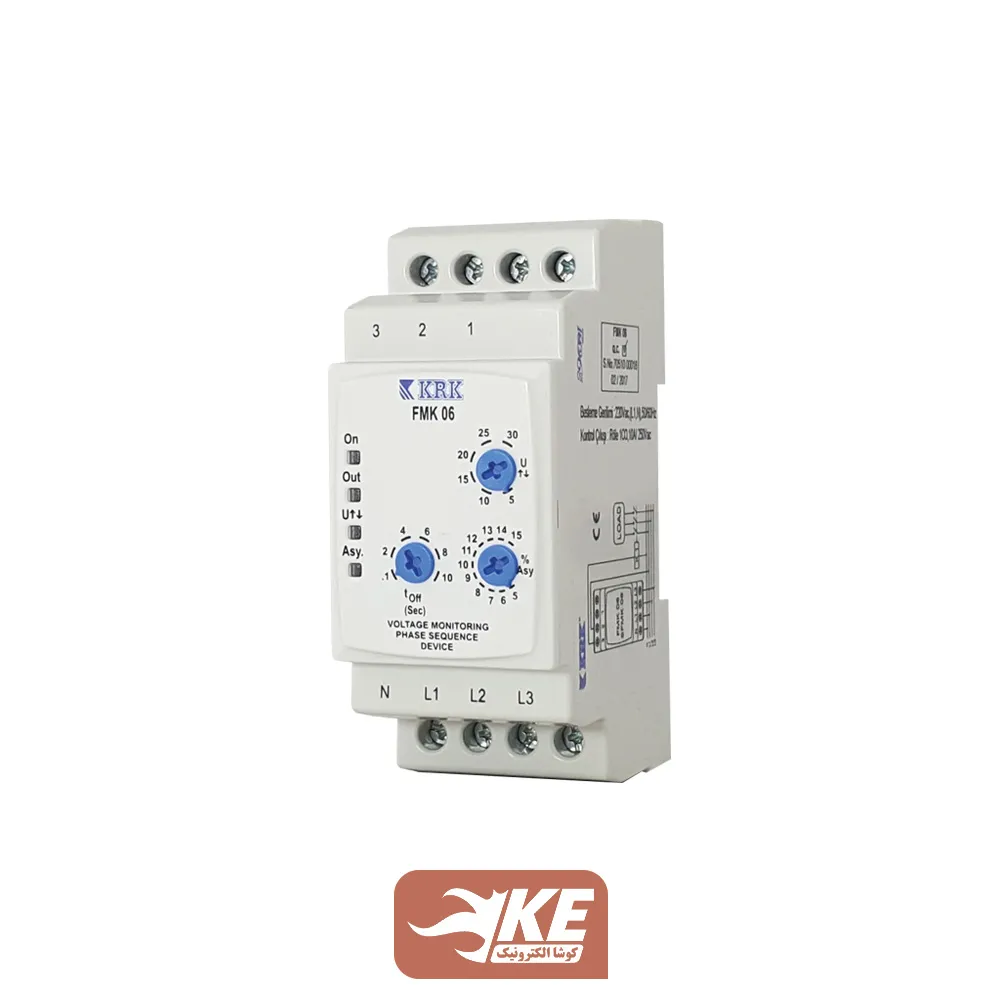 کنترل فاز با نول سه پتانسیومتری کتابی KRK مدل FMK06