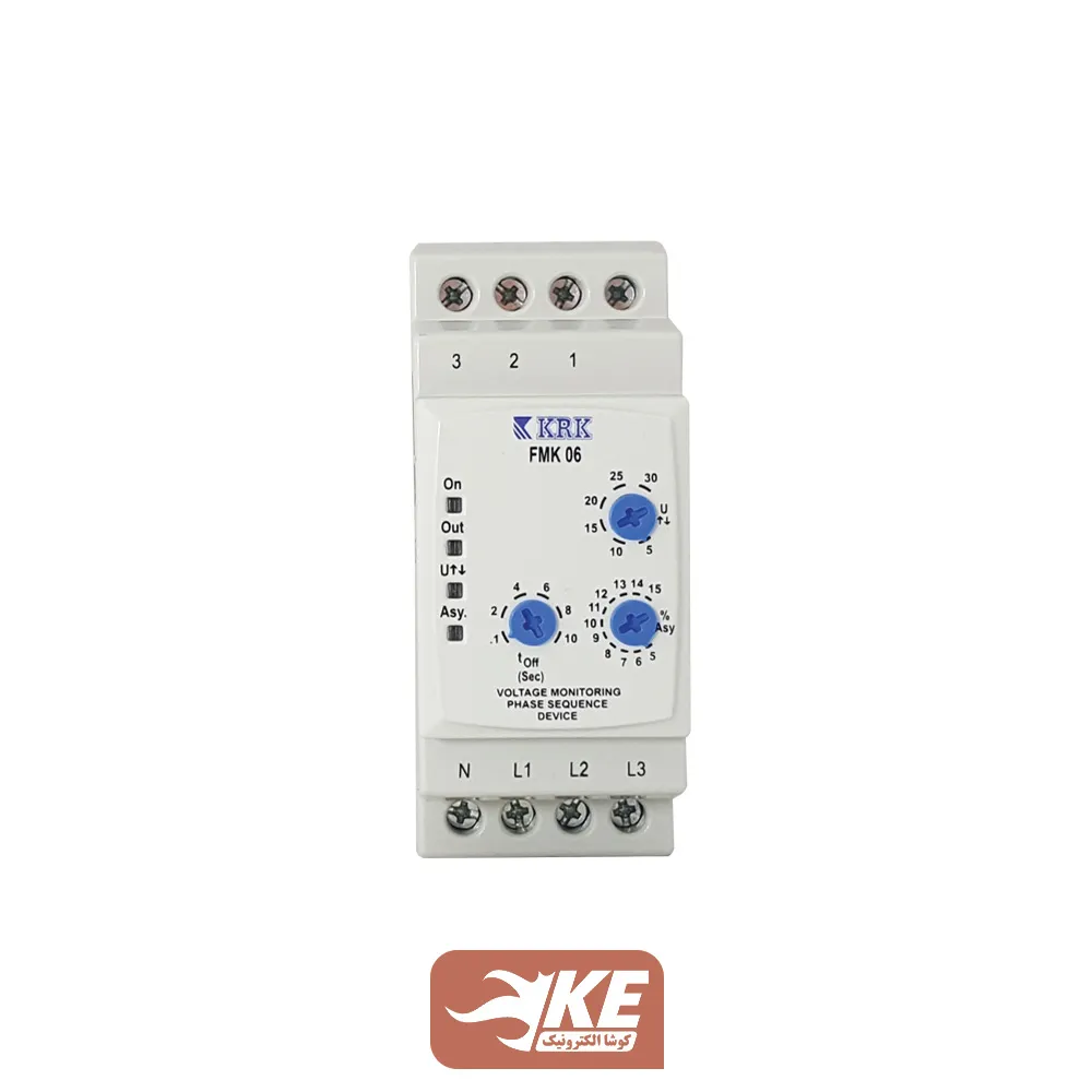 کنترل فاز با نول سه پتانسیومتری کتابی KRK مدل FMK06