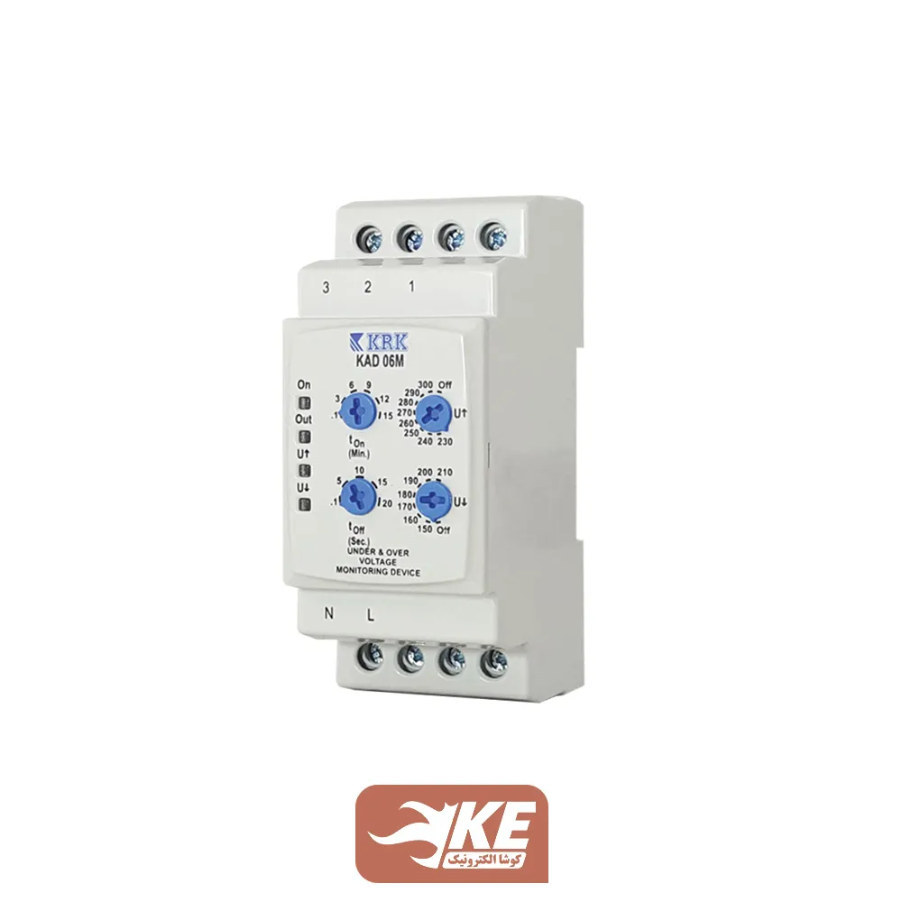 محافظ ولتاژ تکفاز چهار پتانسیومتری KRK مدل KAD06M