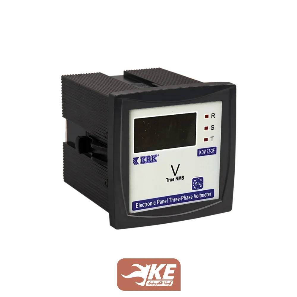 ولتمتر تکی سه‌فاز 72 دیجیتال KRK مدل KDV72-3F
