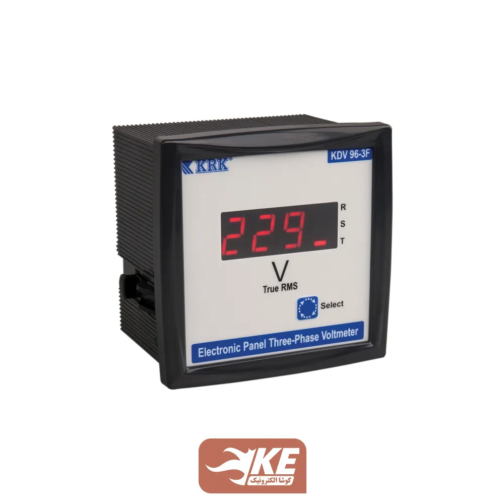 ولتمتر تکی سه‌فاز 96 دیجیتال KRK مدل KDV96-3F