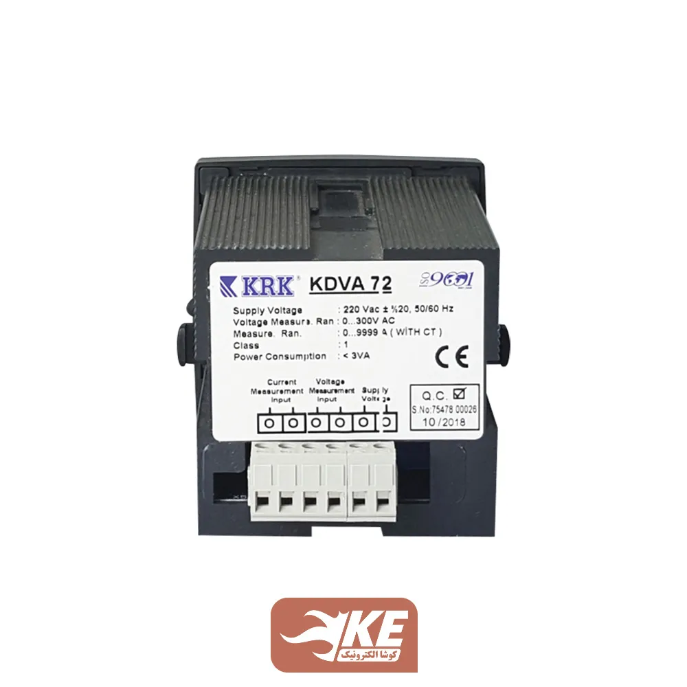 ولت آمپرمتر دیجیتالی KRK مدل KDVA72
