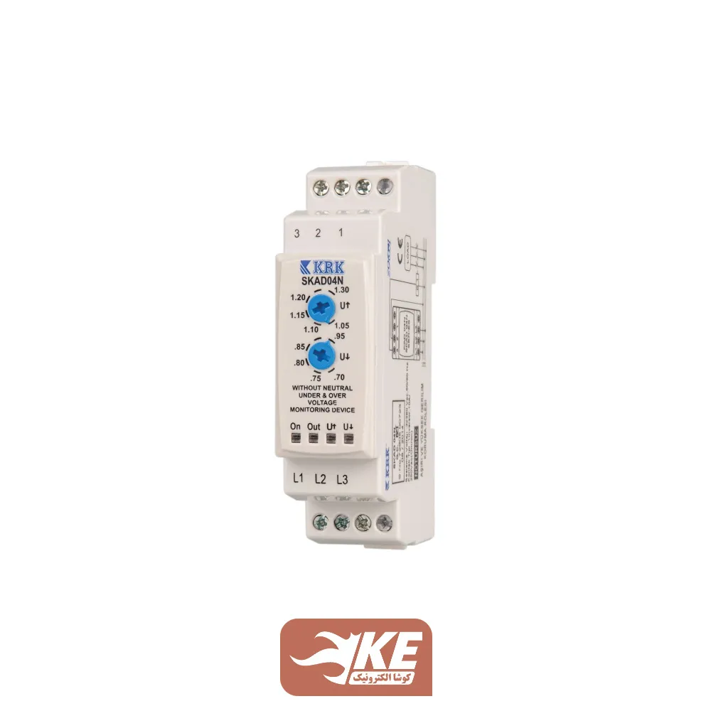 محافظ ولتاژ سهفاز دو پتانسیومتری KRK مدل SKAD04N