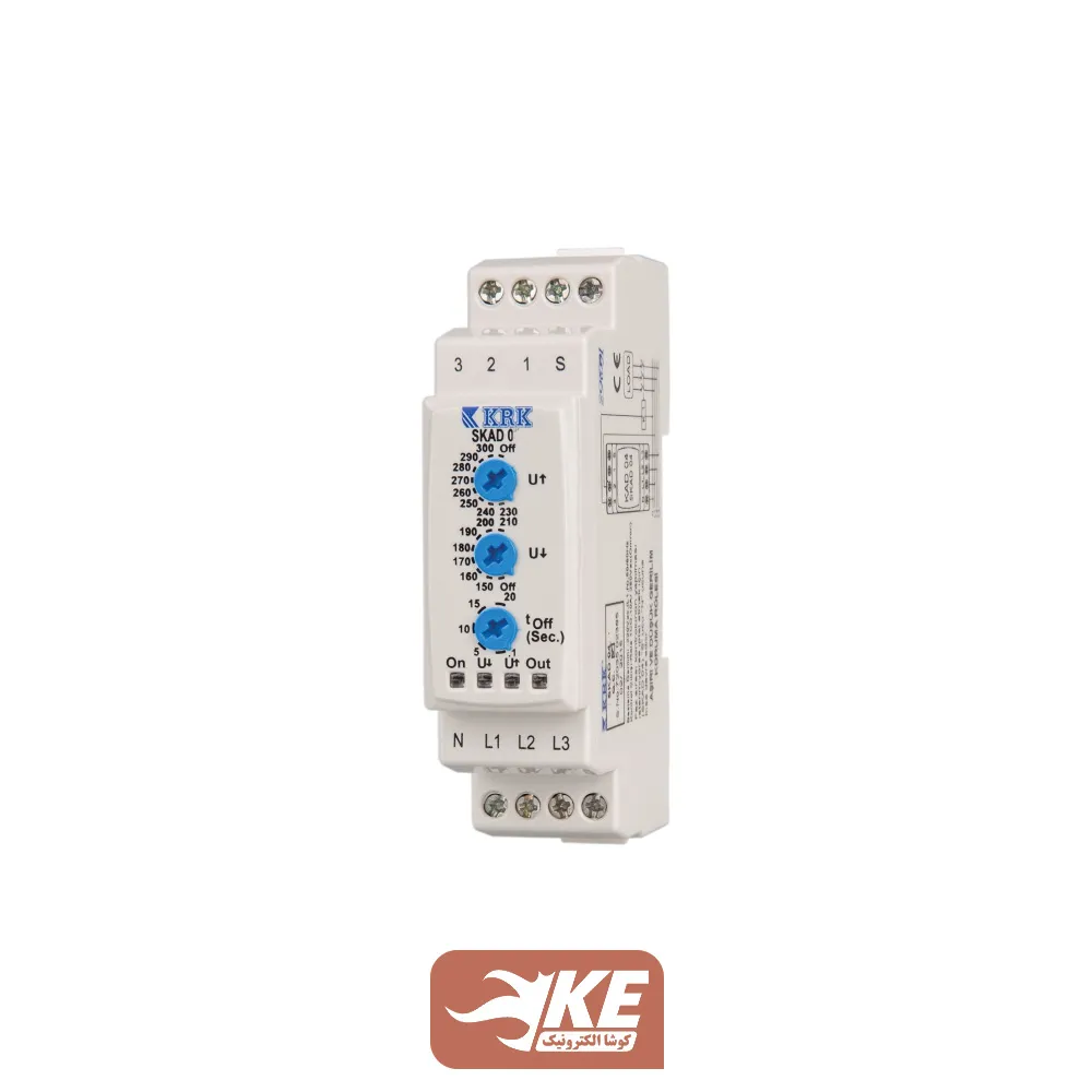 محافظ ولتاژ سهفاز سه پتانسیومتری KRK مدل SKAD08