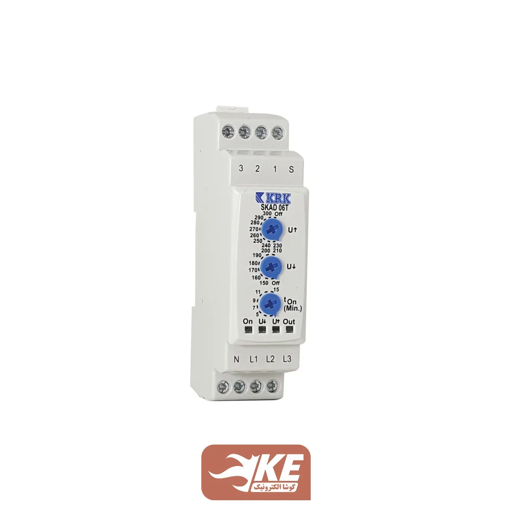 محافظ ولتاژ سهفاز سه پتانسیومتری KRK مدل SKAD06T