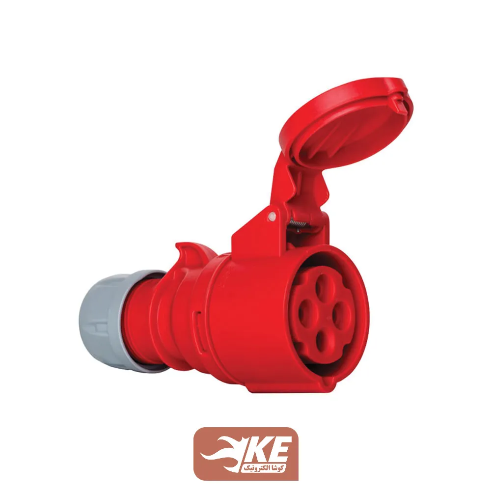 سوکت صنعتی 4 شاخه 16 آمپر مادگی مستقیم METE مدل 406403v