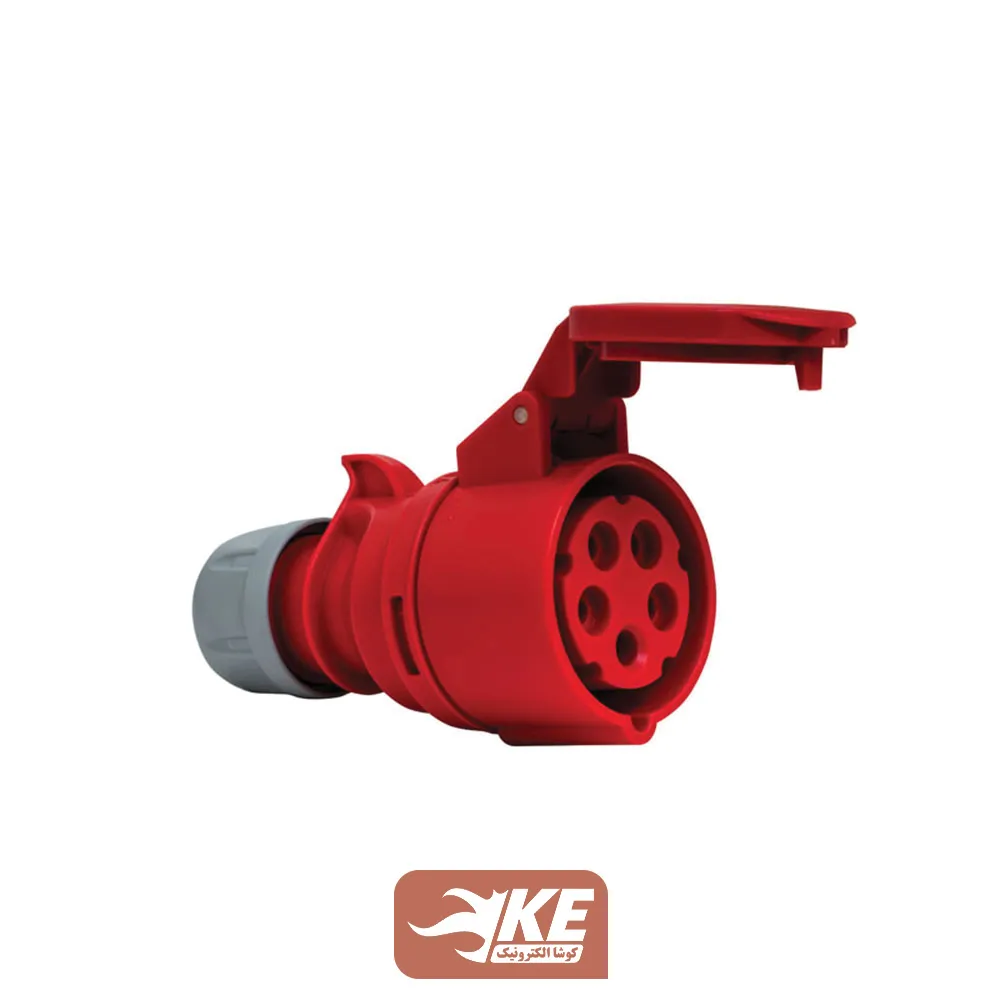 سوکت صنعتی 5 شاخه 16 آمپر مادگی مستقیم METE مدل 406405v