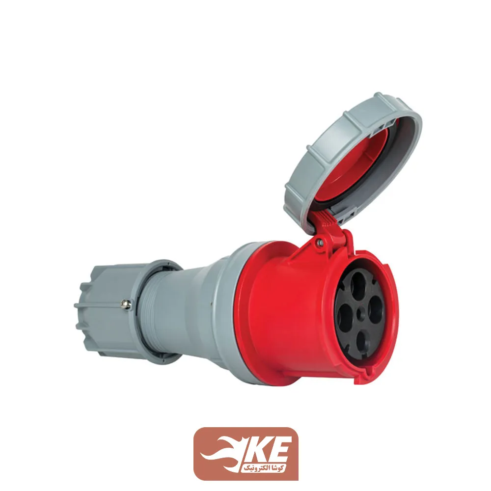 سوکت صنعتی 4 شاخه 125 آمپر مادگی مستقیم METE مدل 406419