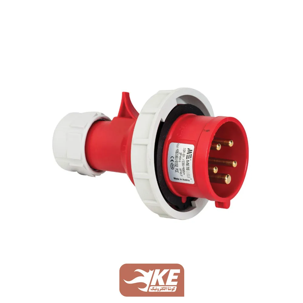 سوکت صنعتی 5 شاخه 16 آمپر نری METE مدل 406150v