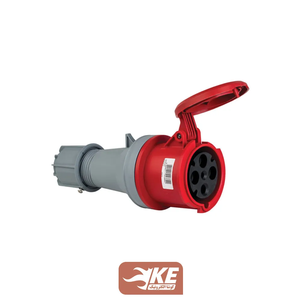 سوکت صنعتی 4 شاخه 63 آمپر مادگی مستقیم METE مدل 406415